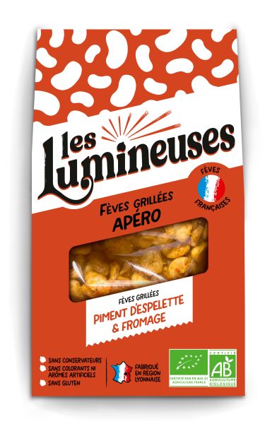 Fèves grillées piment d'espelette et fromage bio - 1
